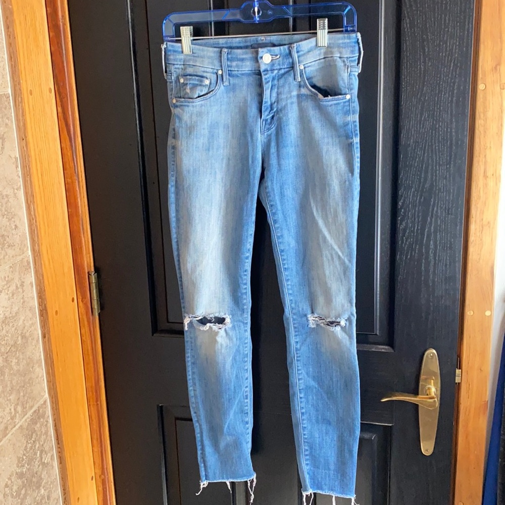 Women’s distressed denim